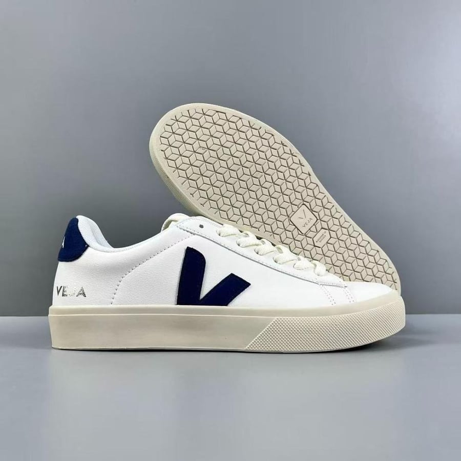 VEJA CAMPO LEATHER WHITE NAVY sneakers