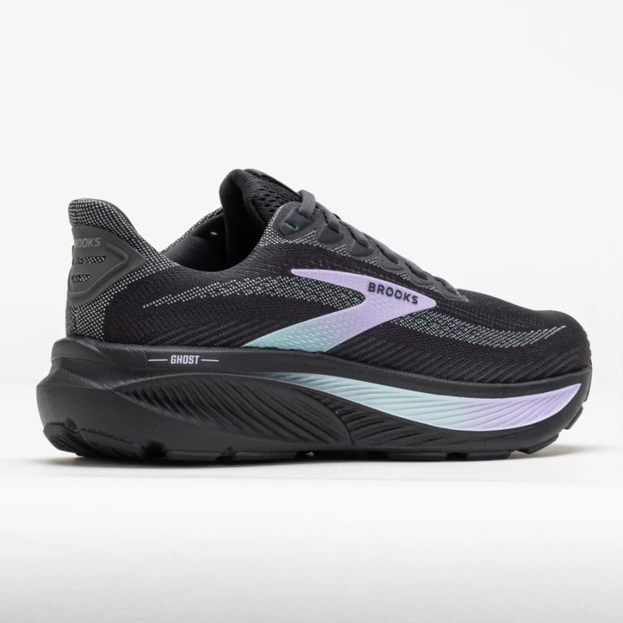 حذاء بروكس جوست 17 للجري | Brooks Ghost 17 BLACK Grey Clearwater Purple
