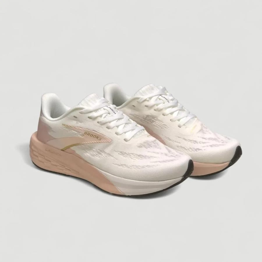 حذاء بروكس لونش 11 للجري | Brooks Launch 11 White Gold Pink sneakers