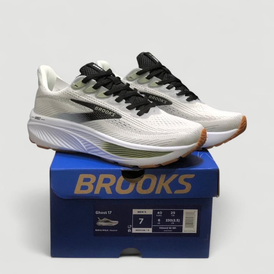 حذاء بروكس جوست 17 للجري | Brooks Ghost 17 White Black Tea