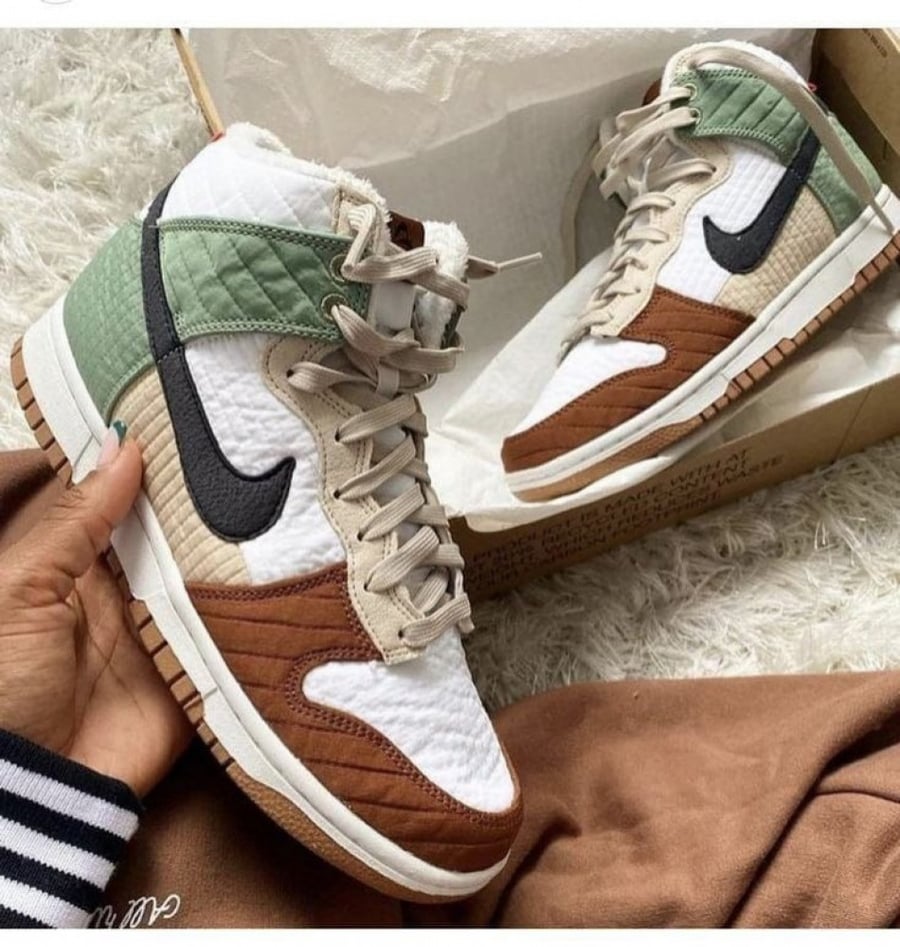 nike dunk high next nature summit white