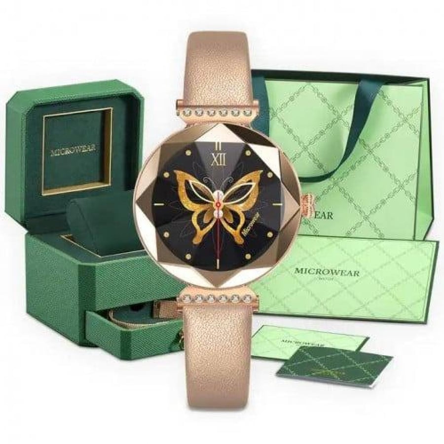 ساعة قرين ليون Swarovski الذكيه تدعم الاشعارات