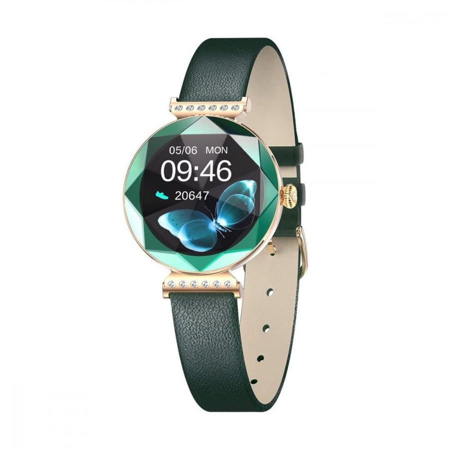 ساعة قرين ليون Swarovski الذكيه تدعم الاشعارات