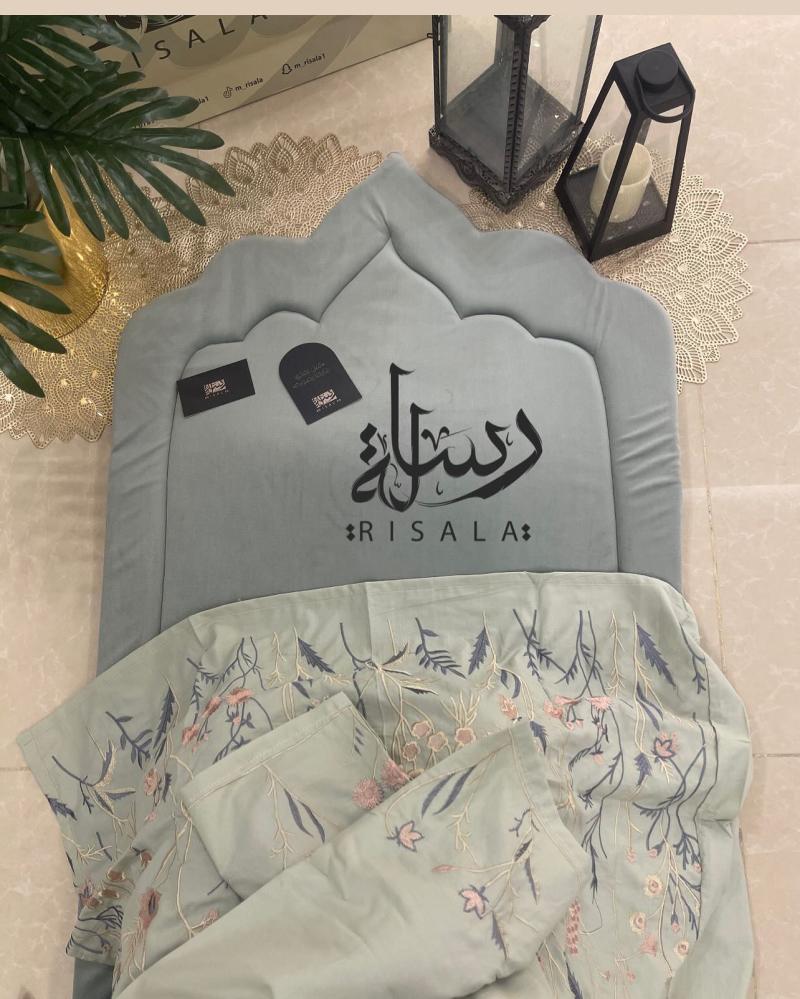 طقم صلاة زهور رسالة اخضر