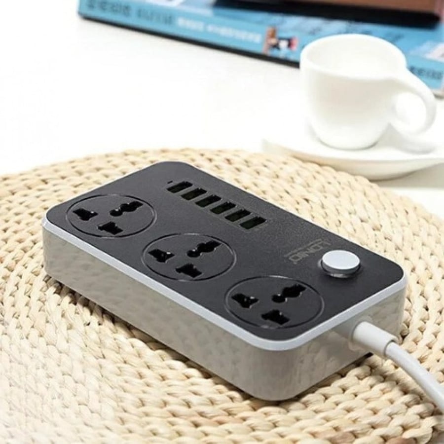 Power extension with 6 USB ports and 3 electrical outlets