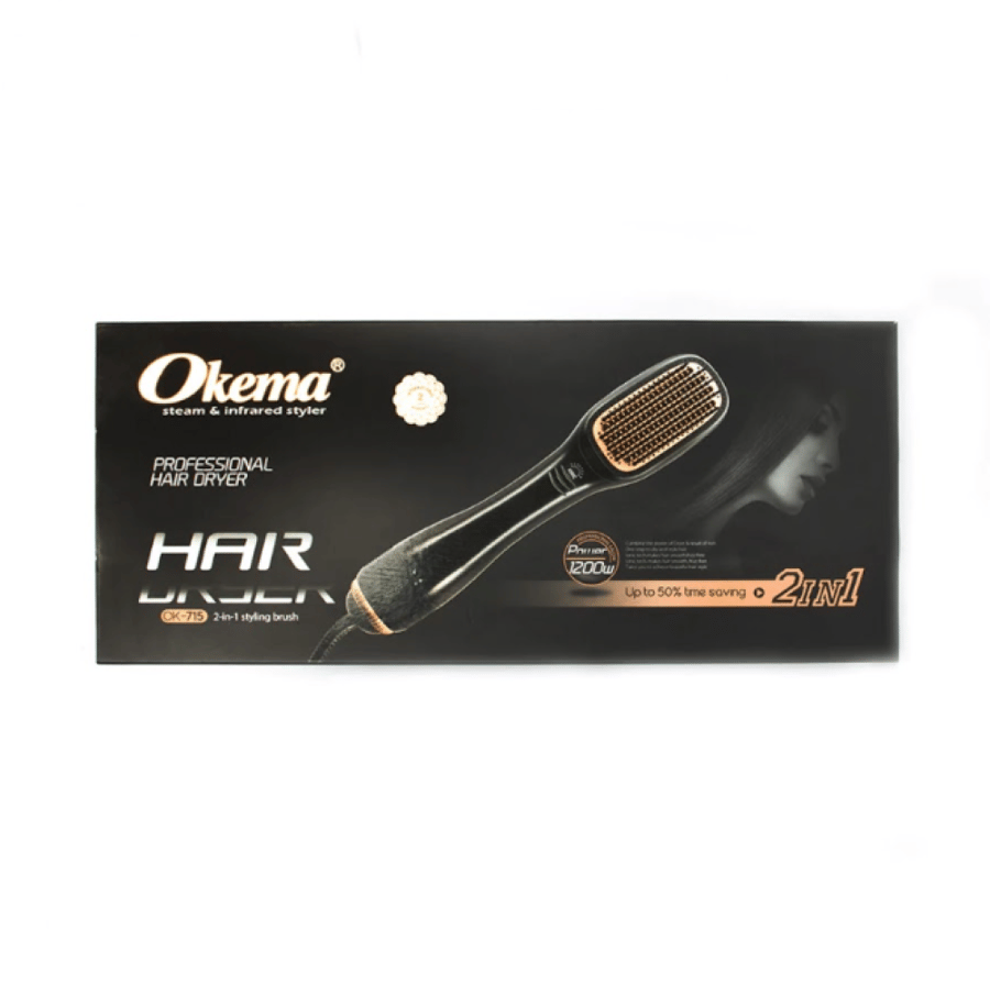 فرشاة حراريه مع مملس 2*1 من اوكيما Ok-715