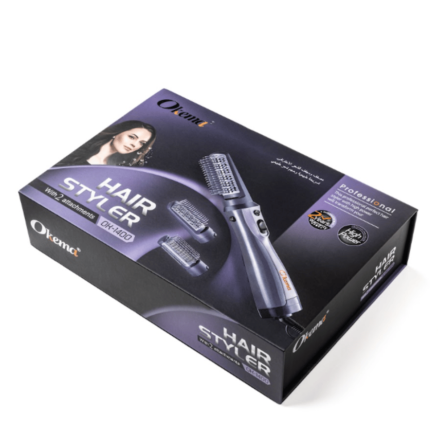 استشوار للشعر من اوكيما ok-1400 مصفف ومجفف احترافي للشعر