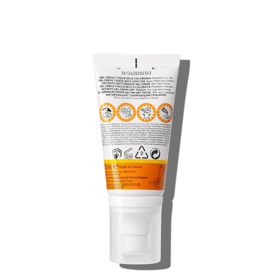 أنثيليوس إكس إل جل كريم ملون جاف الملمس بعامل حماية SPF50+ / UVA-PF 28 / 50ml من لاروش بوزيه