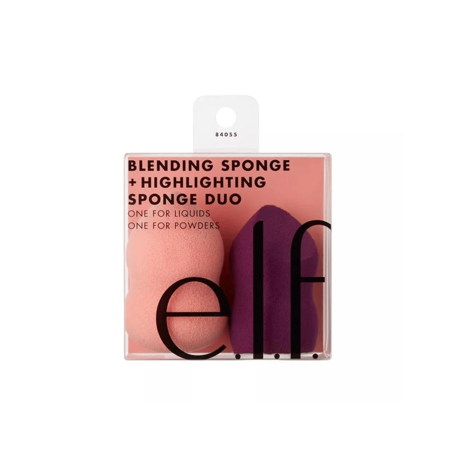 Elf blending sponge and highlighter duo