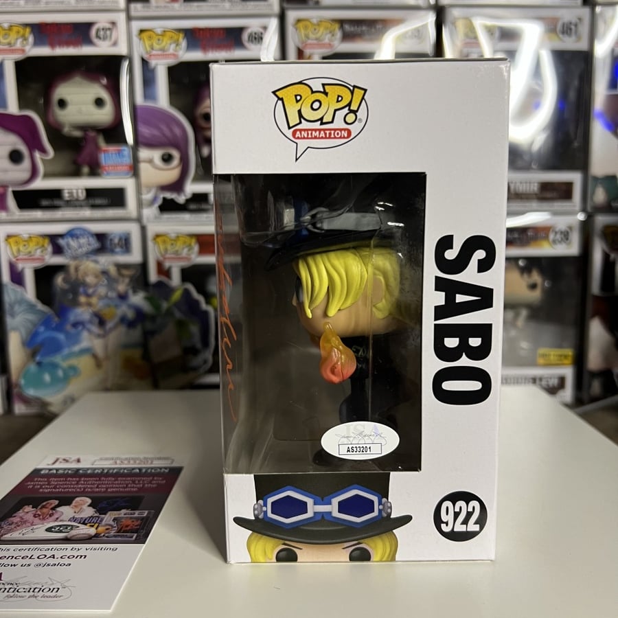 Funko One Piece MEFCC 2024 SABO signed autograph by Japanese OG TORU FURUYA JSA