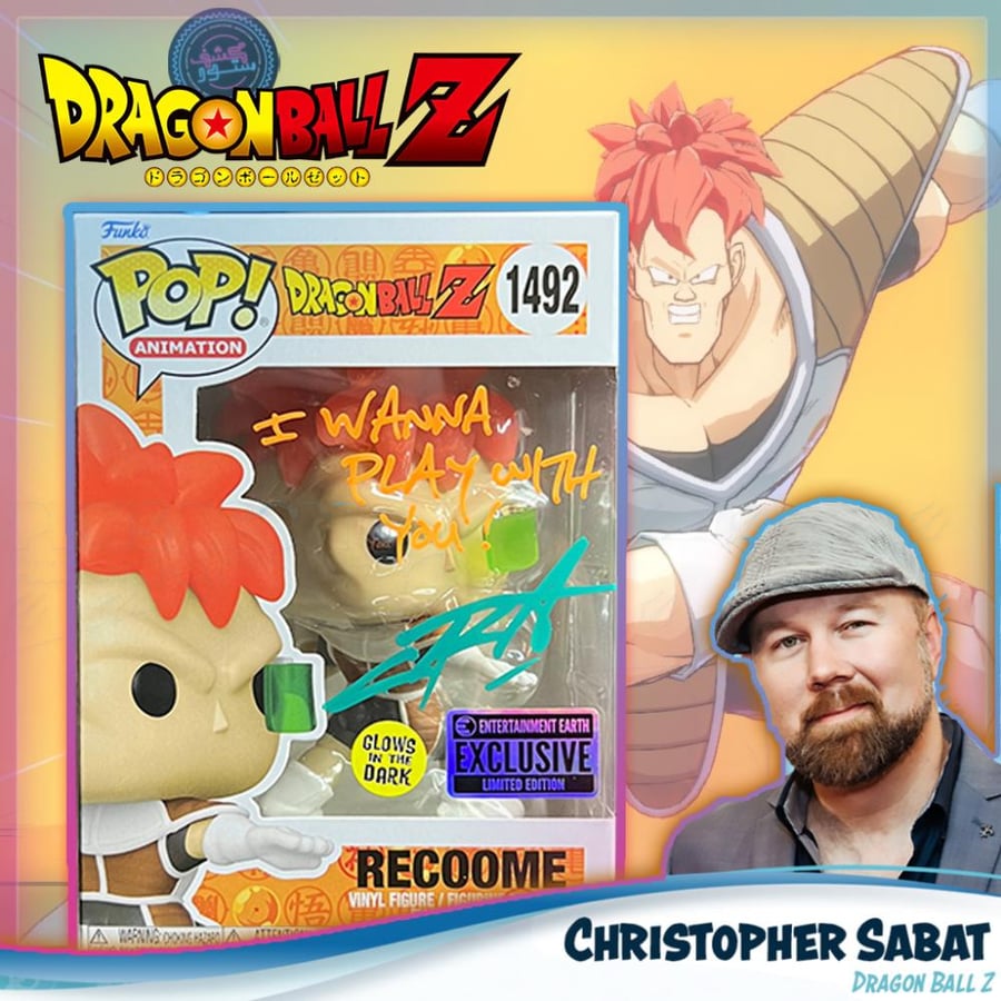 Funko Pop! Recoome #1492 Dragonball Z Signed Chris Sabat Autograph JSA COA