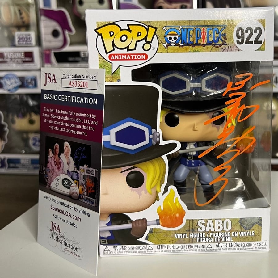 Funko One Piece MEFCC 2024 SABO signed autograph by Japanese OG TORU FURUYA JSA