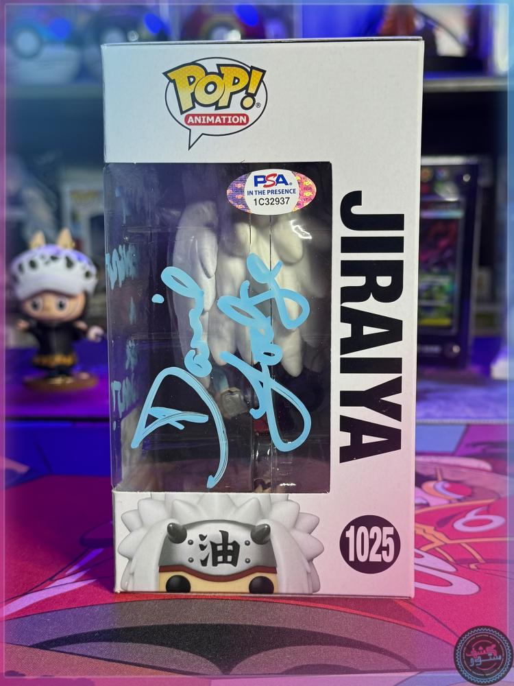 Funko Pop! : Naruto Shippuden - Jiraiya (Fall Convention) signed by David Lodge + PSA COA