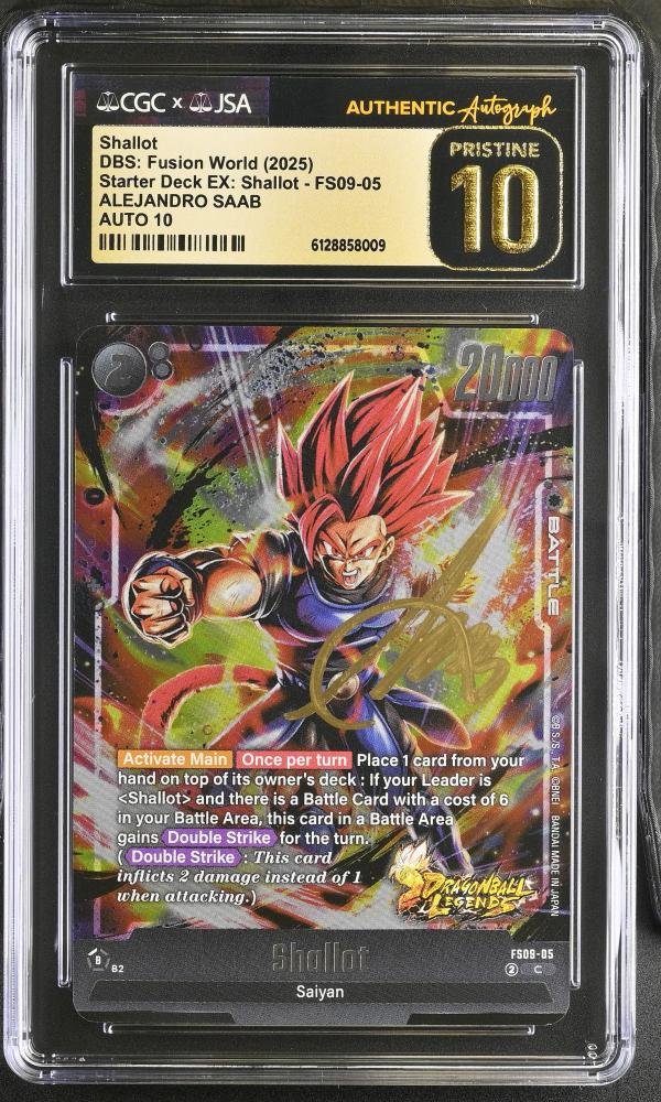 Signed CGC Dragon Ball Super: Fusion World English Shallot - Alejandro Saab autograph