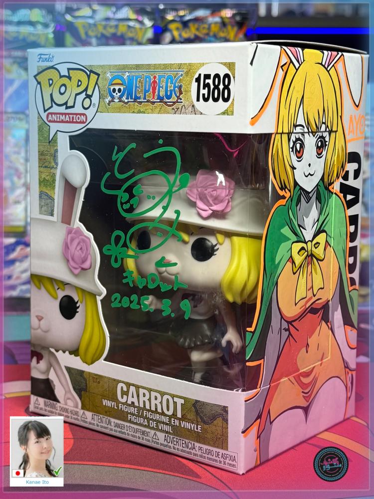 Funko Anime One Piece Carrot signed by Kanae Ito JVA  with Qoute  + SWAU COA