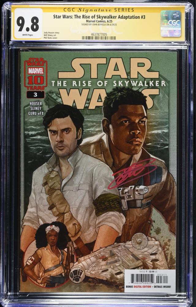 CGC 9.8 Signiture Series Star Wars : The Rise of the sky walker #3 1 Signed