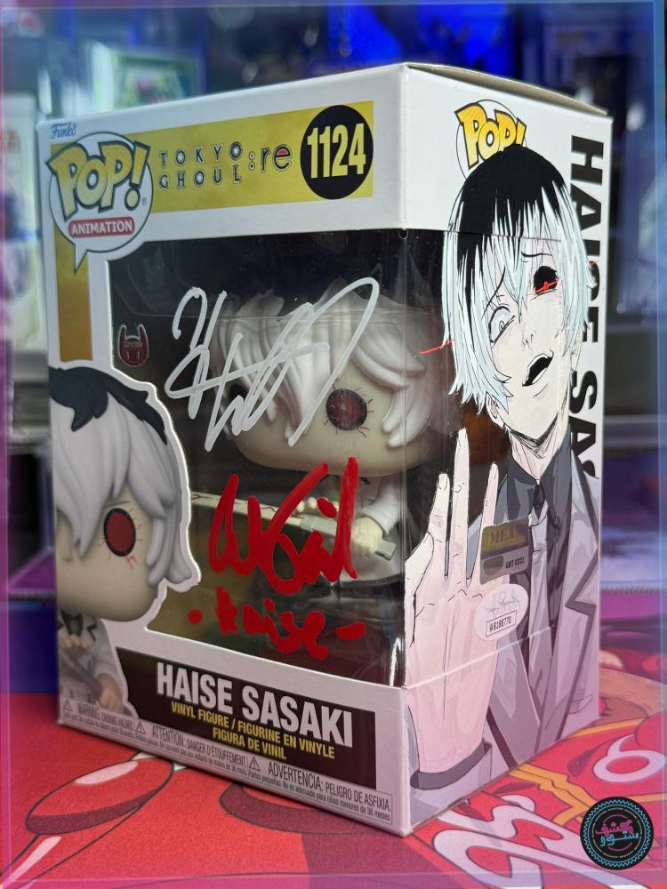 Funko Pop! Tokyo Ghoul:re - Haise Sasaki #1124 Dual Signed By Natsuki Hanae & Austin Tindle