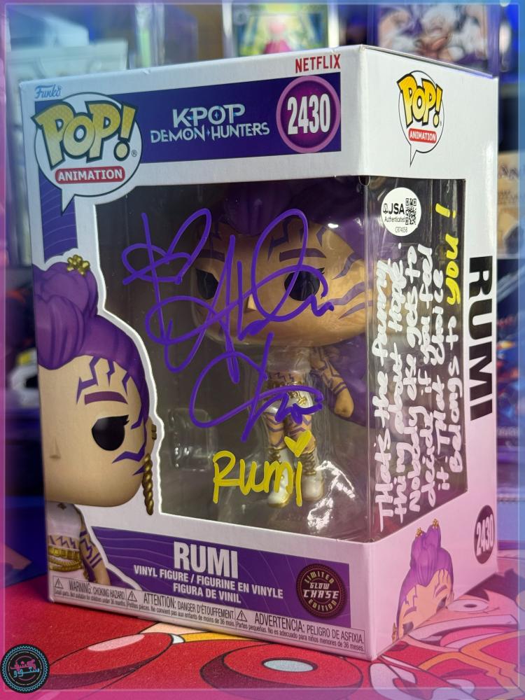 Funko Pop! KPOP Demon Hunters - Rumi #2257 Chase Signed Arden Cho w/ Quote JSA