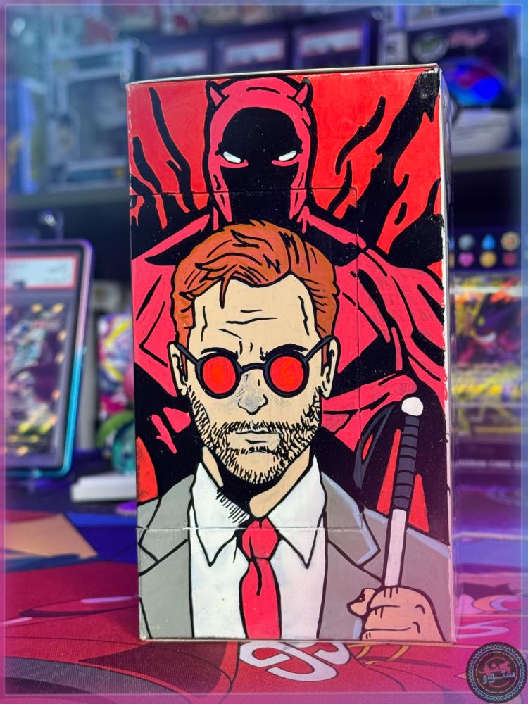 Funko Pop Marvel Matt Murdock EE (Exclusive) #1221 Signed by Charlie Cox + Custom ART + SWAU COA