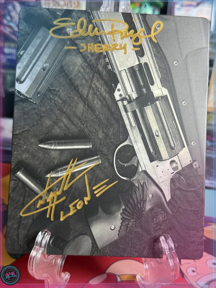 Resident Evil Requiem PS5 Deluxe Steelbook Dual Signed Nick Apostolides Eden Riegel