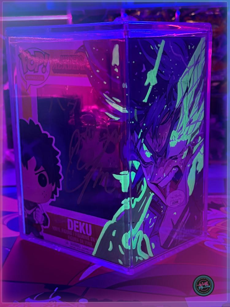 Funko Pop! Plus: My Hero Academia - Deku By Daiki Yamashita JVA + JSA COA +  Custom ART