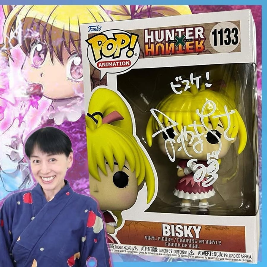 Funko Pop! Anime Hunter X Hunter Bisky Signed CHISA YOKOYAMA Japanese VA JVA