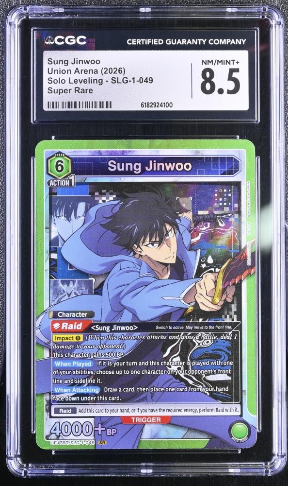 Union Arena: Solo Leveling Sung Jinwoo SR #SLG-1-049 (2026) - CGC 8.5