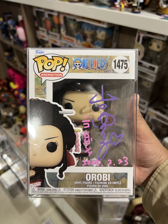 Funko Pop! One Piece Nico Robin Signed By Japanese VA Yuriko Yamaguchi SWAU COA