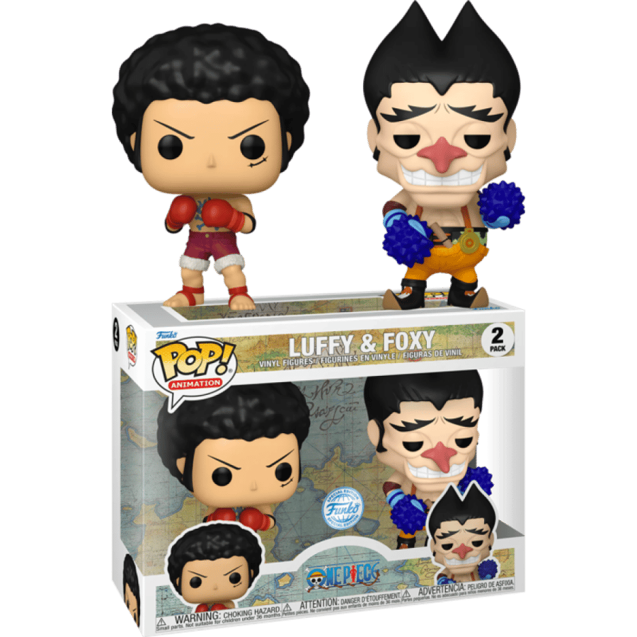 Funko Pop! Animation: One Piece - Luffy and Foxy 2pk  (Exc)