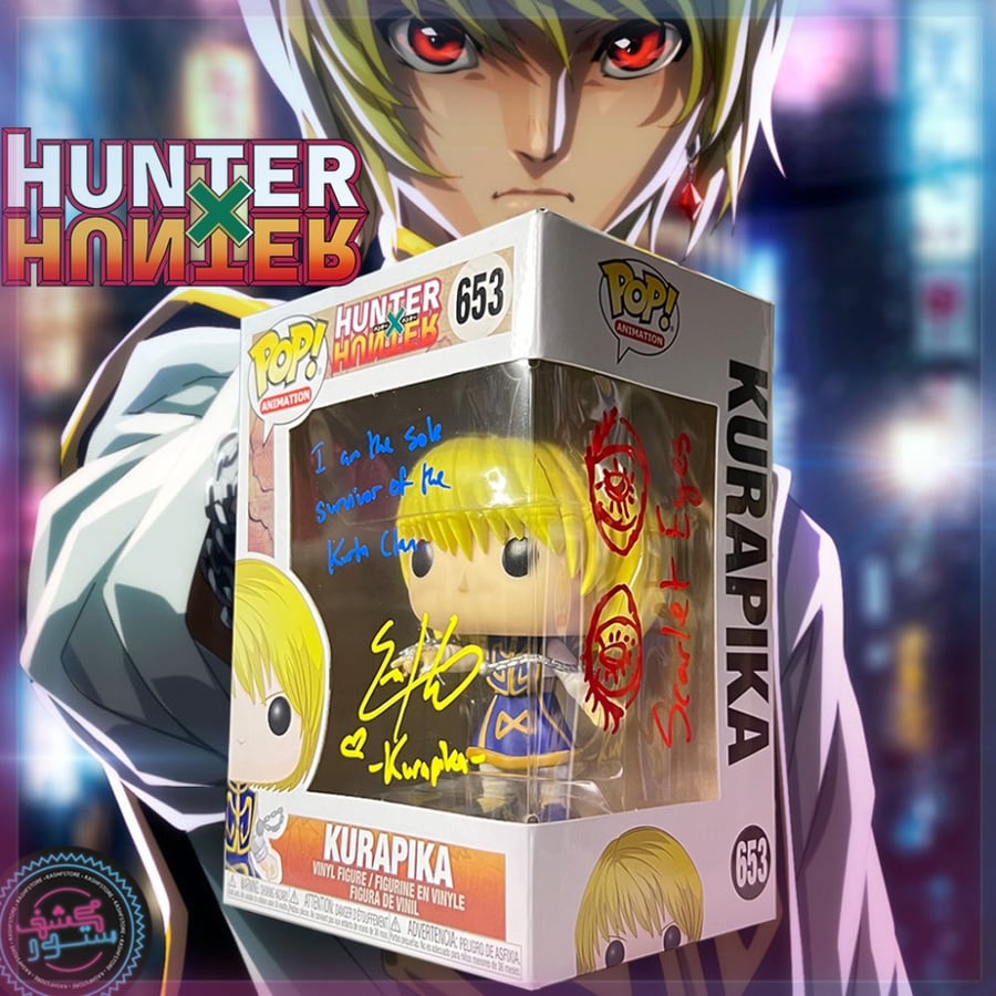 Funko Pop Anime Kurapika 653 Hunter x Hunter HxH Signed with ART  by Erika Harlacher