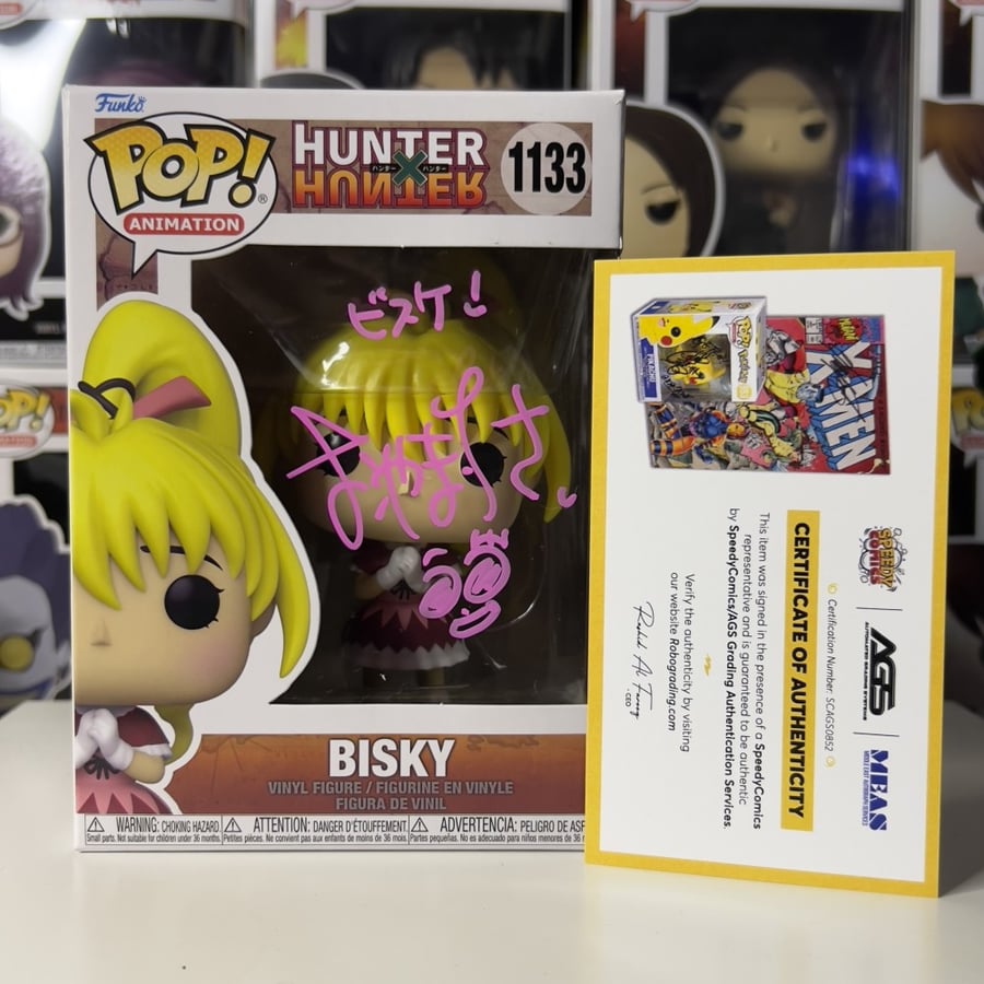 Funko Pop! Anime Hunter X Hunter Bisky Signed CHISA YOKOYAMA Japanese VA JVA