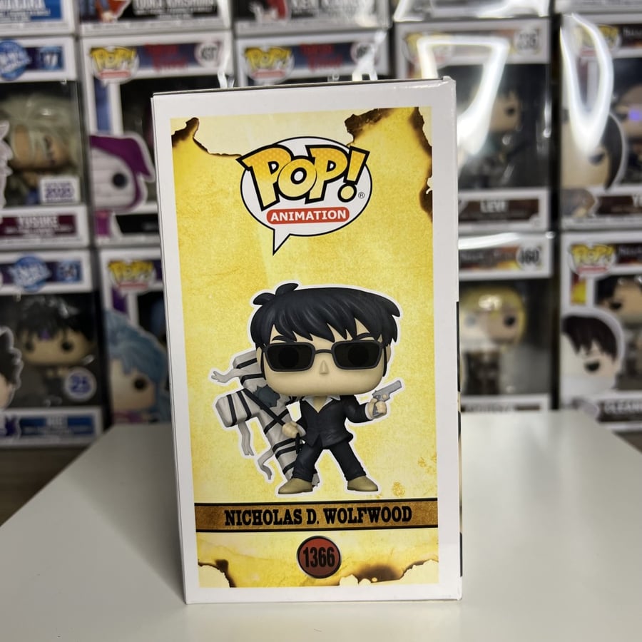 Funko Pop Trigun - Nicholas D. Wolfwood Signed By Yoshimasa Hosoya Japanese VA