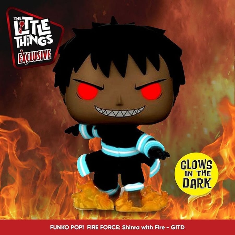 Funko : Fire Force - Shinra With Fire (Glow In The Dark) TLT EXCLUSIVE