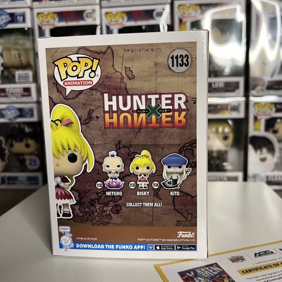Funko Pop! Anime Hunter X Hunter Bisky Signed CHISA YOKOYAMA Japanese VA JVA