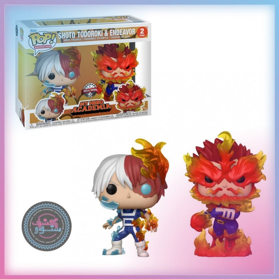 Funko POP! ANIMATION: MY HERO ACADEMIA - SHOTO TODOROKI & ENDEAVOR 2-PACK (EXCLUSIVE)