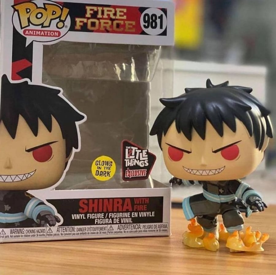Funko : Fire Force - Shinra With Fire (Glow In The Dark) TLT EXCLUSIVE