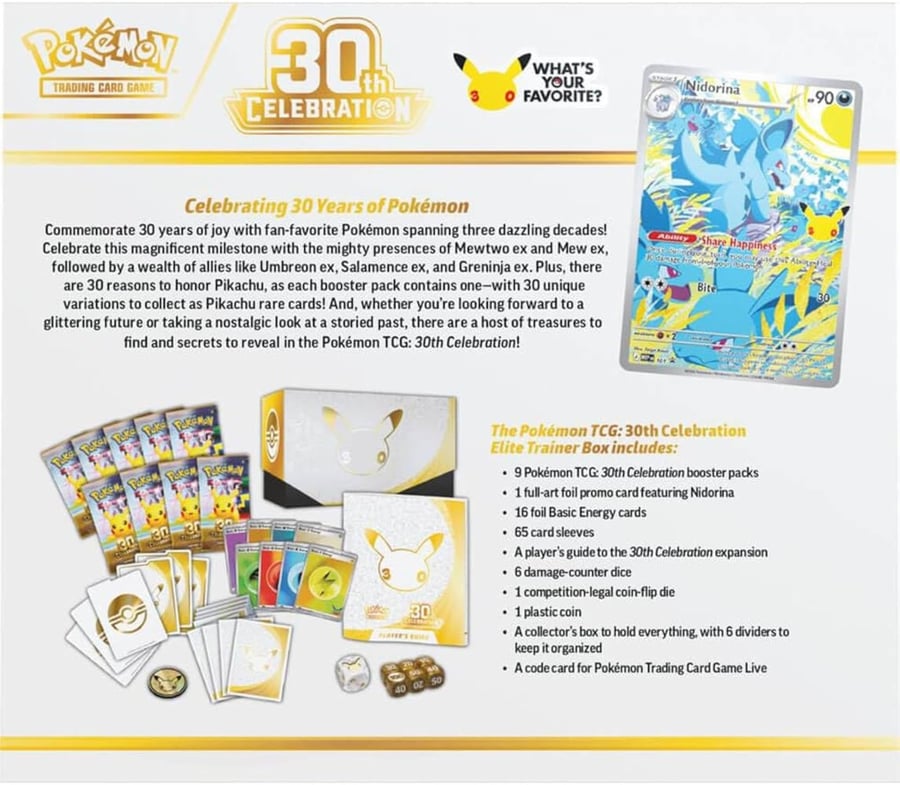 Pokemon TCG - 30th Elite Trainer Box