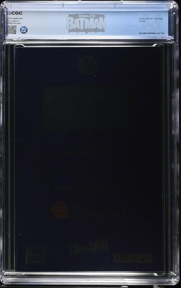 Absolute Batman #1 2nd Printing U.A.E. Arabic Edition (FOMO Books) Philip Tan Foil Cover (Limited to 500) – CGC 9.8 Universal (TOP POP)