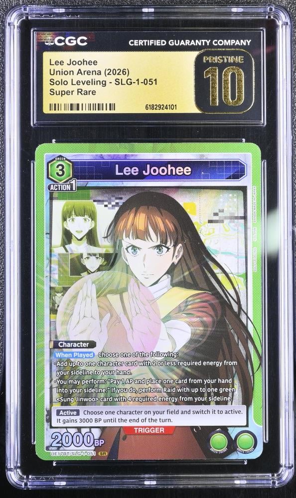 Union Arena: Solo Leveling Lee Joohee SR #SLG-1-051 (2026) - CGC 10 Pristine