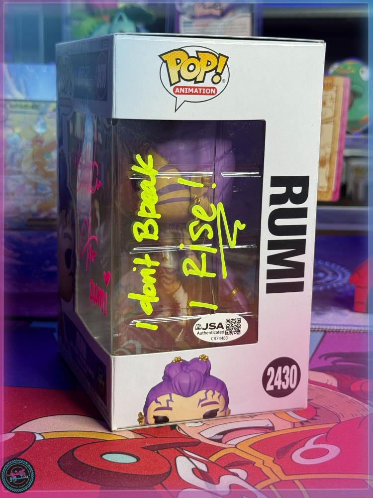 Funko Pop! KPOP Demon Hunters - Rumi #2257 Chase Signed Arden Cho w/ Quote JSA