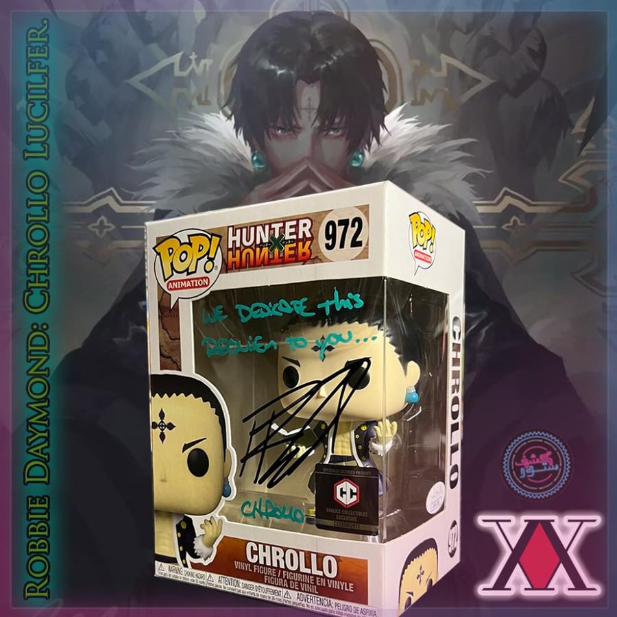 Funko Pop #972 Chrollo Chalice Exclusive signed Robbie Daymond