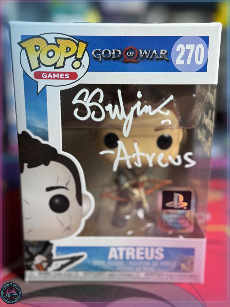 Funko Pop God of War Atreus 270 Signed Sunny Suljic PlayStation Vaulted