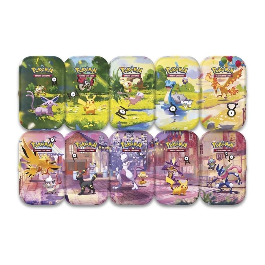 Pokemon TCG 30th Celebration Mini Tin (1 Random Art Tin - 2 Sealed Packs)