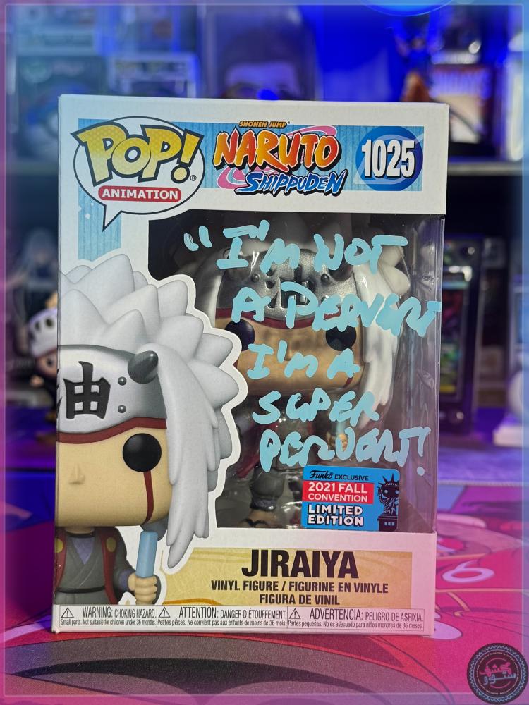 Funko Pop! : Naruto Shippuden - Jiraiya (Fall Convention) signed by David Lodge + PSA COA