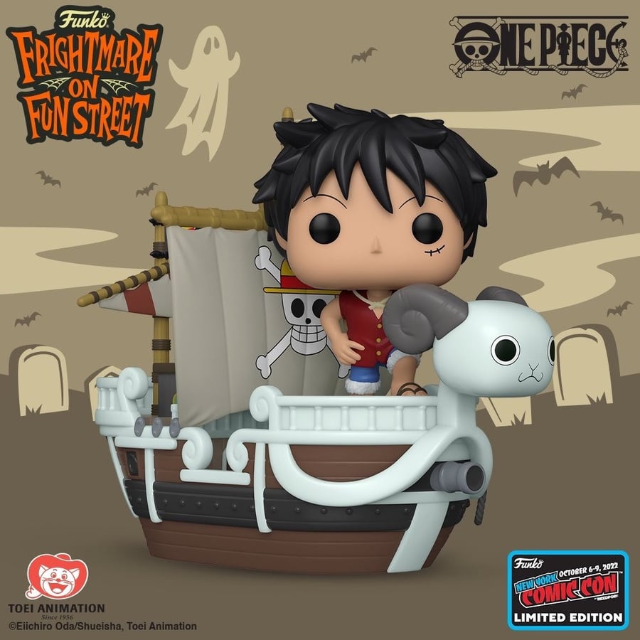 Funko Pop! One Piece Rides Luffy with Going Merry Vinyl Figure 2022 Fall Convention Exclusive