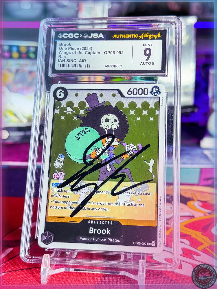 Signed CGC One Piece 2024 OP06 Rare EVA auto Ian Sinclair