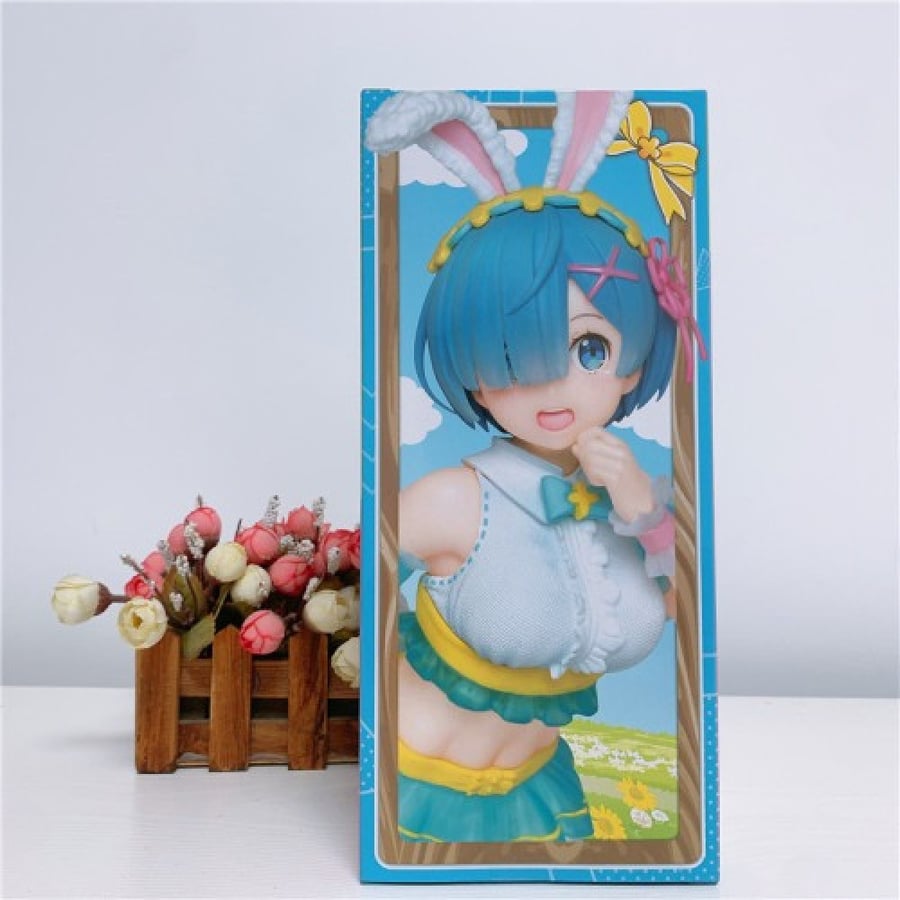 Taito Re: Zero - Starting Life in Another World Rem Ram SET Bunny Girl Figure Happy Easter! Ver