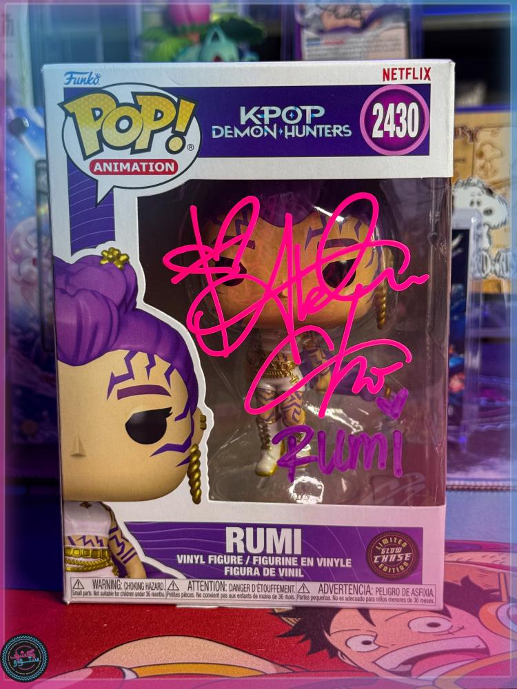 Funko Pop! KPOP Demon Hunters - Rumi #2257 Chase Signed Arden Cho w/ Quote JSA