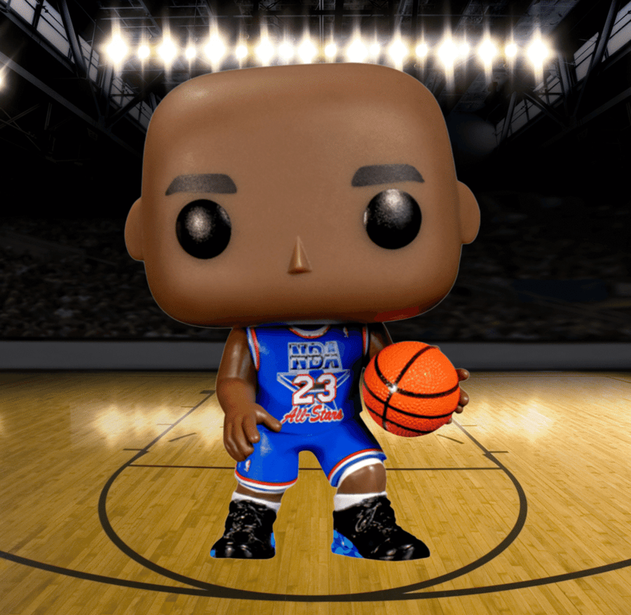 Funko NBA Basketball - Michael Jordan 1993 All Star Game Jersey  (Funko shop Exclusive)