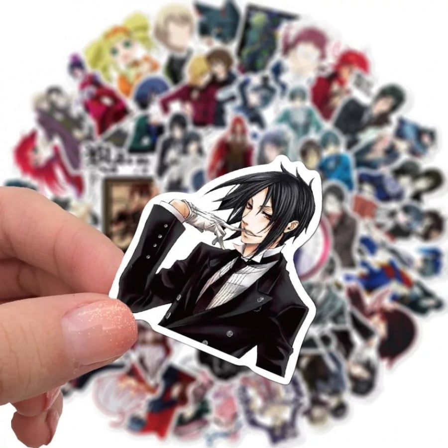ملصقات الخادم الأسود Black Butler  (10 حبات بالحظ)